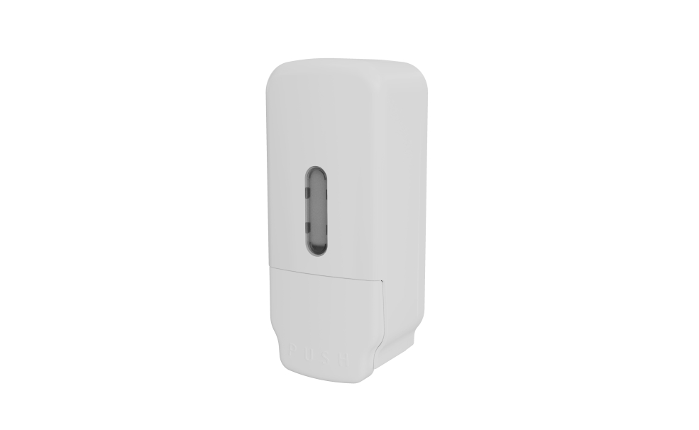 Front view of Manual soap dispenser